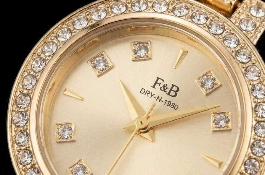 Luxury Gold-Tone Women's Bracelet Watch