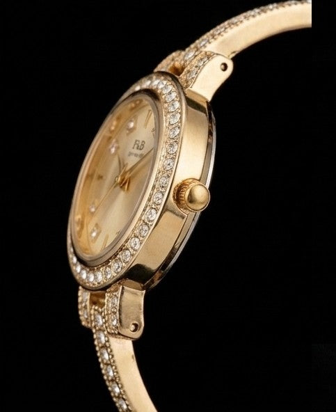 Luxury Gold-Tone Women's Bracelet Watch
